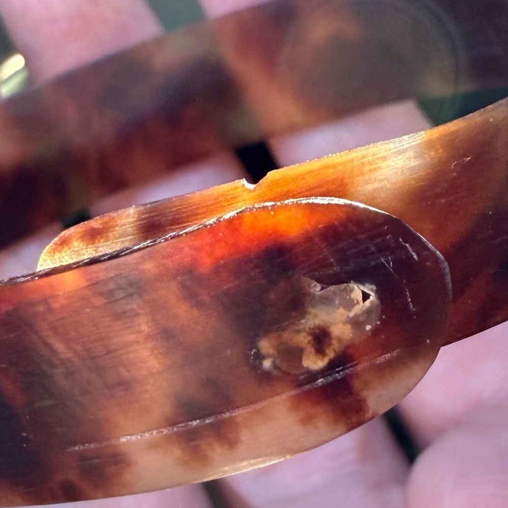 Antique Victorian 1800s tortoise shell bracelet - Picture 5 of 6